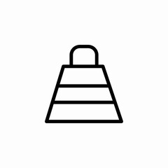 aspect ratio tote bag icon sign vector