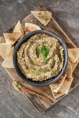 Hummus is mixed with chickpeas and tahini made of sesame paste.
Delicious mezze dip recipe from middle east countries.