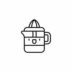 citrus juicer icon sign vector