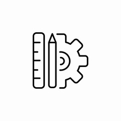 design settings icon sign vector