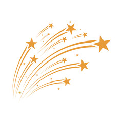 Golden Star Burst Vector Illustration