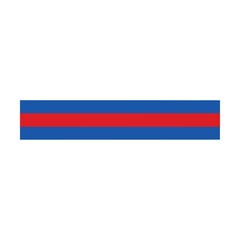 Obraz premium long horizontal banner with red blue stripes