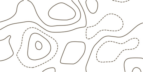 Abstract topography contour map background design .modern design with white background and gray wave lines .geography contour map linear background vector illustration