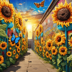Summer Solstice Knitting Style Street Art Scene