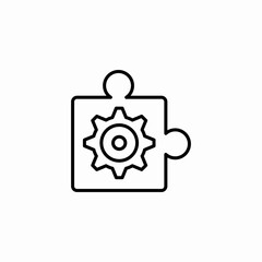 Obraz premium process integration icon sign vector