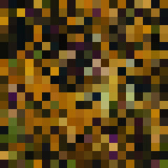 Colorful abstract mosaic background. Pixel effect. Camo and camouflage.