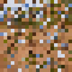Colorful abstract mosaic background. Pixel effect. Camo and camouflage.