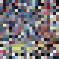 Colorful abstract mosaic background. Pixel effect. Camo and camouflage.