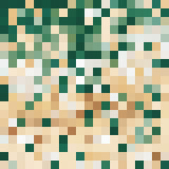 Colorful abstract mosaic background. Pixel effect. Camo and camouflage.
