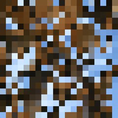 Colorful abstract mosaic background. Pixel effect. Camo and camouflage.