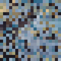 Colorful abstract mosaic background. Pixel effect. Camo and camouflage.