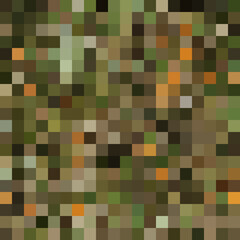 Colorful abstract mosaic background. Pixel effect. Camo and camouflage.