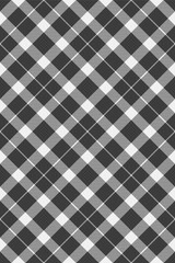 Classic black and white plaid pattern.  Stylish geometric textile design ideal for fashion, interiors, or website backgrounds.  Subtle texture adds depth. Versatile and elegant monochrome aesthetic.