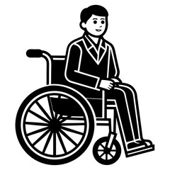 man in wheelchair