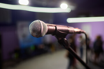 Vibrantly Colorful Microphones are Prepared and Ready for an Exciting Performance