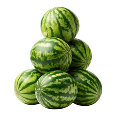 Stacked watermelons pyramid