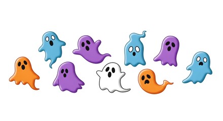 Ten Adorable Spooky Ghosts for Halloween Fun