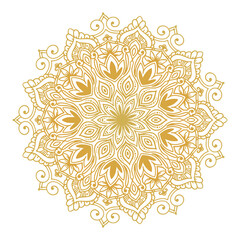Luxury Mandala Design Set in Gold and White
