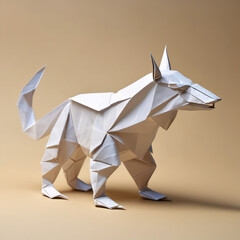 Origami Style Animal in Matte Painting: A Serene Artistic Expression