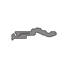Gambia map icon illustration element design