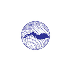 Gambia map icon illustration element design