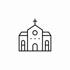 christian church icon sign vector