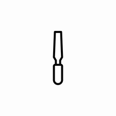 chisel tool icon sign vector