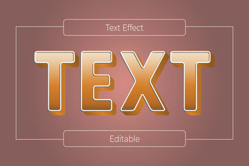 Text Effect Design Vector Template