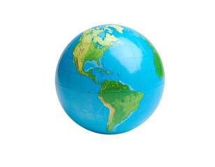 Fototapeta premium Digital globe on white transparent background.