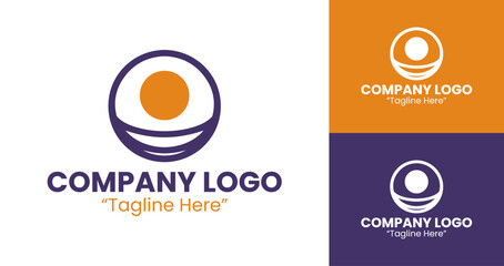 Creative and Modern Corporate Logos for Branding and Business Identity in Orange and Purple