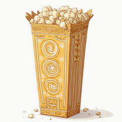 Popcorn Emoji — 3D Movie Snack Icon