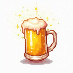 Beer Mug Emoji — 3D Frothy Pint Glass Icon