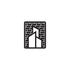 Mason logo design template. Mason logo vector. Construction logo