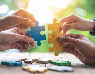 Building Together: Partnership and Business Synergy The Strength of Togetherness: Puzzle of Teamwork