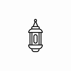 lantern lamp icon sign vector