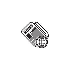 Newspaper symbol icon design vector illustration