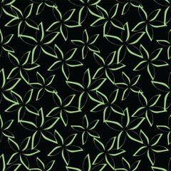 multicolor exotic hand drawn floral seamless pattern