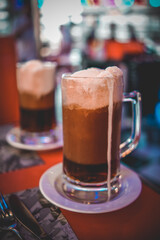 Root beer float in a diner in Makati City Philippines.