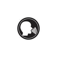 Sound sensor symbol icon person design vector illustration