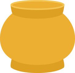 Chinese Incense Burner Flat Vector Icon.
Traditional Censer Illustration Isolated.
Asian Incense Pot Graphic.
Simple incense burner Illustration Isolated.
Transparent background.  svg.