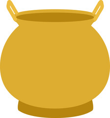 Chinese Incense Burner Flat Vector Icon.
Traditional Censer Illustration Isolated.
Asian Incense Pot Graphic.
Simple incense burner Illustration Isolated.
Transparent background.  svg.