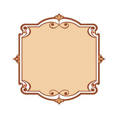 Elegant Ornamental Scroll Corner Frame Design