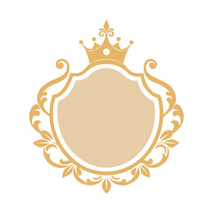 Classic Royal Emblem Victorian Frame Design