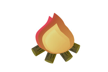 焚き火　グラフィック素材 