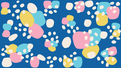 Pastel soft bubble navy background