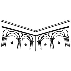 Architectural Illustration Vector Building Design Element