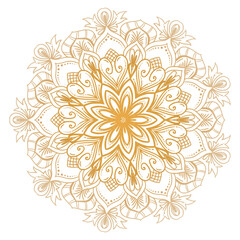 Luxury Mandala Design Set in Gold and White