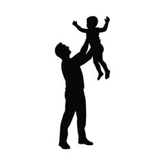 father-lifting-child-above-head-silhouette-vector-.eps