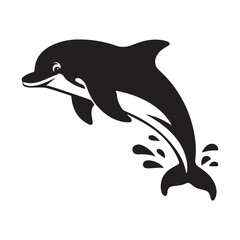 vector illustration of a dolphin
