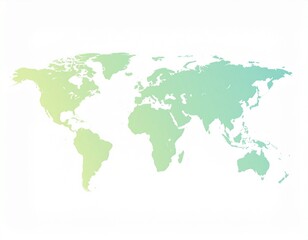 Fototapeta premium mapa del mundo con un diseño minimalista y estilizado